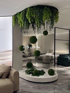 Mori Persian Felce ciondolo verde pianta di simulazione paesaggio per il soffitto decorazione della parete per natale pasqua di capodanno laurea - Product Image 4