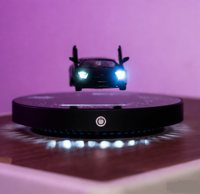 Coche Magnético Flotante de Metal Fundido a Presión con Luces LED, Escala 1:36, para Decoración del Hogar y Regalos