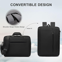 Sac à dos pour ordinateur portable de 17 pouces en nylon tendance de grande capacité pour hommes avec logo personnalisé, sac à dos multifonctionnel pour les déplacements professionnels