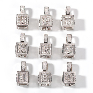 Collana alla Moda con 26 Lettere, Catena Lunga Hip Hop, Ciondolo con Zirconi Brillanti, Lettere C <span class=keywords><strong>N</strong></span> <span class=keywords><strong>Y</strong></span> <span class=keywords><strong>S</strong></span> <span class=keywords><strong>E</strong></span> T R - Product Image 5