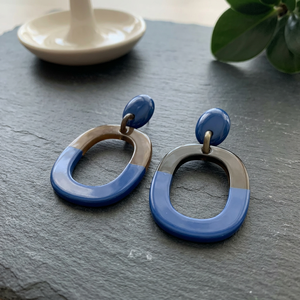 Pendientes de Aro de Cuerno de Búfalo Ecológicos, Modernos y Bonitos, Hechos a Mano, de Color Natural para Niños, Ideales para Bodas y Regalos, Gran Venta - Product Image 3