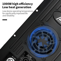 Module d'amplificateur de puissance MD1000E, module de subwoofer de classe D, carte de module 2*1000W 8ohm, amplificateur professionnel en métal noir
