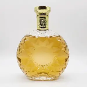 Alta qualidade brandy XO da França área licor a granel 500ml brandy whisky licor garrafa de vidro vinho