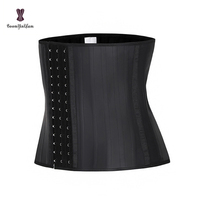 Ceinture amincissante en latex pailleté pour femme, avec 25 baleines en acier, corset colombien, gaine modelante et sangle de modelage