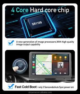 Portable 7 pouces voiture stéréo PND caméra DVR Android Auto Carplay affichage multimédia lecteur de voiture - Product Image 6