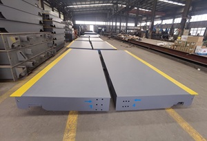 Factory Direct 3x24m 100 Tonnen digitale Gewichts waage Kunden spezifische Auto-Boden plattform Waage Langlebige LCD-Anzeige LKW-Waage - Product Image 3