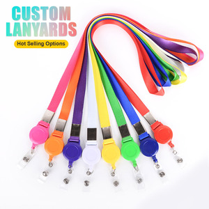 Wholesale Custom Colored Retractable ID Card Holder Nylon <b>Lanyard</b> with Transparent Waterproof - Product Image 6