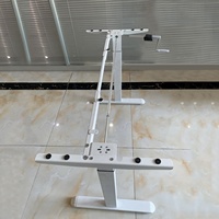 2026 Cadre de bureau assis-debout ergonomique à réglage manuel de la hauteur, moderne pour bureau à domicile, bureau de travail dynamique