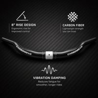 Guidon de trottinette électrique Carbonrevo réglable en hauteur, barre de direction résistante à la corrosion, pièce de rechange compatible