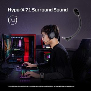 <span class=keywords><strong>HyperX</strong></span> <span class=keywords><strong>CLOUD</strong></span> <span class=keywords><strong>Flight</strong></span> S ชุดหูฟังไร้สายสำหรับเล่นเกม, ชุดหูฟังสำหรับเล่นเกมมีไมโครโฟนรอบทิศทางมีไฟ LED ตัดเสียงรบกวนอะไหล่ไมค์บูม - Product Image 5