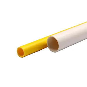 Tubo de PVC para conduíte elétrico, tubo rígido de plástico de 20mm 25mm, tubo de fiação de PVC