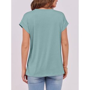 FOXA T-shirt d'été à manches courtes pour femme, coupe ample, décontracté, respirant - Product Image 5