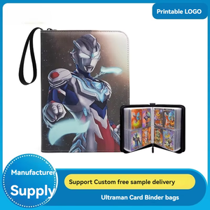 Fournisseur direct Vente en gros Classeur de cartes à collectionner à fermeture éclair à 4 poches pour cartes <span class=keywords><strong>Pokémon</strong></span> - Product Image 3