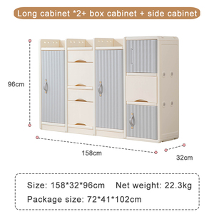 Boîte à tiroirs de rangement en plastique Étagère pour enfants Armoires de rangement pour adolescents Organisateur Jouets Garde-robe pour enfants Meubles de garderie Placard pour enfants - Product Image 5