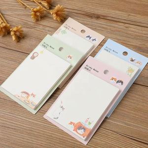 Bloc de Notas Creativo con Dibujos Animados en Varios Colores, Bloc de Notas Autoadhesivo con Diseño de Gato, Libro de Notas Práctico y Exquisito, Tamaño Personalizable - Product Image 3