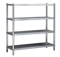 Vente chaude Étagère de rangement multi-niveaux robuste sur pied Étagère en acier inoxydable pour usage commercial, domestique et restauration