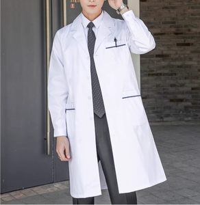 Vêtements de <span class=keywords><strong>travail</strong></span> de laboratoire <span class=keywords><strong>d</strong></span>'<span class=keywords><strong>esthéticienne</strong></span> dentaire orale pour hommes et femmes vêtements de <span class=keywords><strong>travail</strong></span> de médecin à long manteau blanc personnalisé en gros - Product Image 1