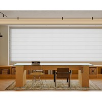 Bureau d'ordinateur commercial moderne et minimaliste en bois, grand format, avec plateau en verre, multifonctionnel, rectangulaire, pour plusieurs personnes