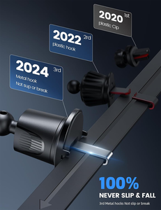 Tốt Nhất Bán 360 Độ Xoay Kim Loại Móc Xe Không Khí Vent Điện Thoại Di Động Chủ Núi Phụ Kiện Xe Hơi Cho Điện Thoại Di Động Chủ Sở Hữu - Product Image 3