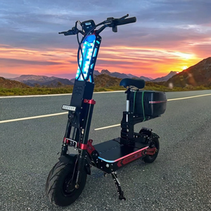 Scooter tout-terrain R8 2026 de 14 pouces, batterie au lithium 40-100Ah, longue autonomie 80-250 km, double moteur 72V, démarrage NFC, scooter électrique pour adultes - Product Image 1
