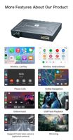 Kit de rétrofit GPS sans fil CarPlay et Android Auto avec caméra de recul pour Maserati Ghibli Quattroporte 2014-2016
