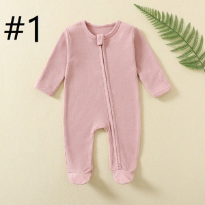 Pijama Enterizo de Bebé para Primavera y Otoño, Traje de Gateo de Manga Larga con Cremallera, Ropa de Recién Nacido, Pijama para Bebé - Product Image 3