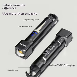 Cho Warsun W8000 Cắm Trại Ngoài Trời Đèn Pin 1000lm IP44 Đa Chức Năng <span class=keywords><strong>Zoom</strong></span> <span class=keywords><strong>Torch</strong></span> Lóa Kính Thiên Văn <span class=keywords><strong>Zoom</strong></span> Kép Ánh Sáng Nhôm - Product Image 6