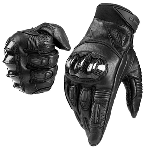 Guantes de carreras de cuero de dedo completo para todas las estaciones para hombre <span class=keywords><strong>Inbike</strong></span> a prueba de golpes y pantalla táctil compatibles para actividades de invierno al aire libre - Product Image 1