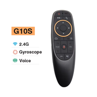 G10S Air Mouse Télécommande vocale 2.4G Gyroscope sans fil IR Learning pour H96 MAX X88 PRO X96 MAX Android TV Box HK1