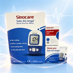 Medidor de Glucosa en Sangre Safe AQ Angel Support Mmol/L o Mg/dL, Máquina para Medir Glucosa en Sangre con 50 Tiras Reactivas - Product Image 1