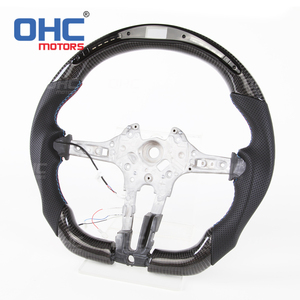 Volante de carreras para <span class=keywords><strong>BMW</strong></span> F15 M3 F30 M, luz LED de cambio de rendimiento deportivo, de fibra de carbono, motores OHC - Product Image 2
