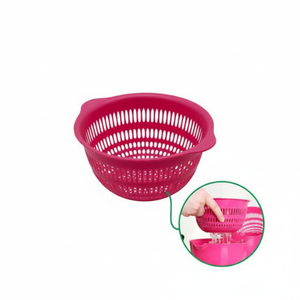 Inomata Coppo 17cm Pink <b>Colander</b> & <b>Strainer</b> - Product Image 1