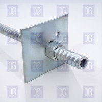 Barre d'ancrage creuse à cartouche de résine à faible précontrainte R25