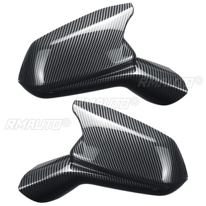 1 par de cubiertas de espejo retrovisor lateral estilo cuerno en negro brillante para Chevy Camaro SS RS ZL1 LT 2016-2021 - Product Image 2