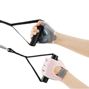 Gants de cyclisme mi-doigts pour femmes Ztc457, rose, gris, noir, en polyester et lycra, respirants, antidérapants, pour sports de plein air - Product Image 1