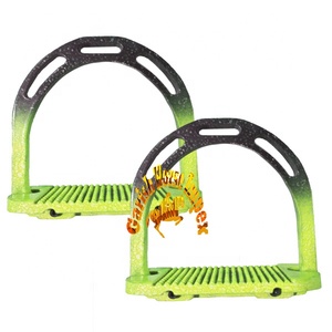 Estribos de caballo Jin, estribos de cristal ligeros de Jinn, accesorios de sillín de equitación inglés de aluminio, Productos Ecuestres - Product Image 2