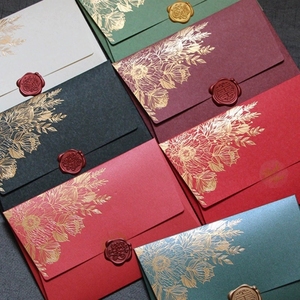 3 enveloppes vintage bronzées, style européen, pour faire soi-même des invitations de mariage, cartes de fête, couverture, <span class=keywords><strong>papeterie</strong></span> coréenne, blocs de lettres, enveloppes de bureau - Product Image 3