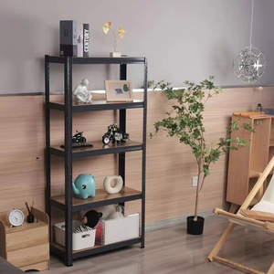 Stainless Steel Multi Tier Shelf Floor Standing Storage Rack For Living Room Industrial Design - Product Image 4