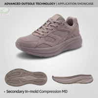 Semelle de chaussure décontractée durable en Phylon MD personnalisée ; Semelle extérieure antidérapante géométrique hautement élastique pour baskets, couleur et logo personnalisés