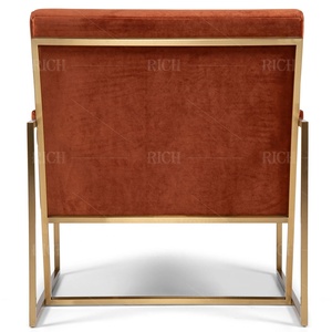 Metal Frame <strong>Recliner</strong> Family Room Contemporary Modern Luxury Accent Leisure Lounge Occasional <strong>Chairs</strong> <strong>Grey</strong> Linen Fabric Armchair - Product Image 6