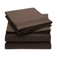 Ensembles de draps en coton égyptien, 2 pièces, avec drap de lit
