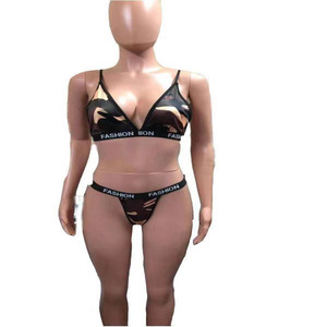 Camo <strong>Bikini</strong> <strong>Bikini</strong> European and American Beach <strong>Green</strong> <strong>g</strong> <strong>String</strong> Women's Underwearxxxxxxxxxxxxxxx Low-rise Girls Underwears
