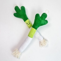 Jouet en peluche à la cataire pour chat, en forme de poireau, interactif, à mâcher, pour chatons d'intérieur, vente en gros, enrichissement ludique