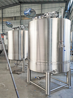 Mélangeur à vis automatique sanitaire en acier inoxydable SUS304 à capacité personnalisée avec port CIP pour le mélange et le brassage de bières et de boissons