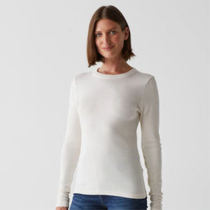 Prix de gros – T-shirt court pour femme, col rond, 100 % coton, uni, teint, à séchage rapide, manches courtes, best-seller - Product Image 3
