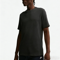 T-shirt pour homme à séchage rapide, coton et élasthanne, jersey, col rond, manches courtes, coupe classique, tee-shirt sportif