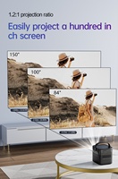 Mini vidéoprojecteur d'extérieur certifié Google-TV, 3D, 1080P, 4K-Laser, rechargeable, cinéma maison, films, jeux sans fil, Wifi 5G