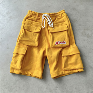 Pantalones Cortos Cargo Personalizados con 6 Bolsillos, Forro Polar, 5 Pulgadas de Entrepierna, para Hombre, Bordados, de Algodón y Nailon, Estilo Urbano, Jogger - Product Image 2