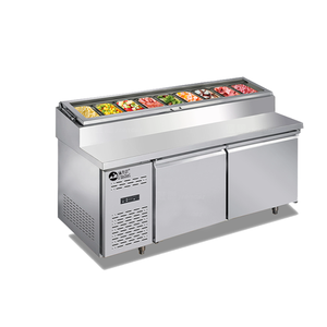Cilindro Tipo Pequena Estação Operacional Comercial Refrigerado Display <span class=keywords><strong>Cabinet</strong></span> <span class=keywords><strong>Salad</strong></span> <span class=keywords><strong>Cabinet</strong></span> Pizza Counter Refrigerador - Product Image 2