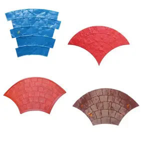 Rubber concrete stamp Mat Paving Mould Liquid Silicone Decorative Concrete Cement Roller Imprint Molds Mats